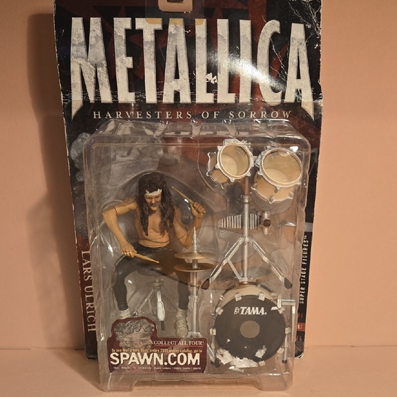 McFarlane Toys Other - McFarlane Toys Metallica Harvesters of Sorrow Lars Ulrich Action Figure 2001 NIB